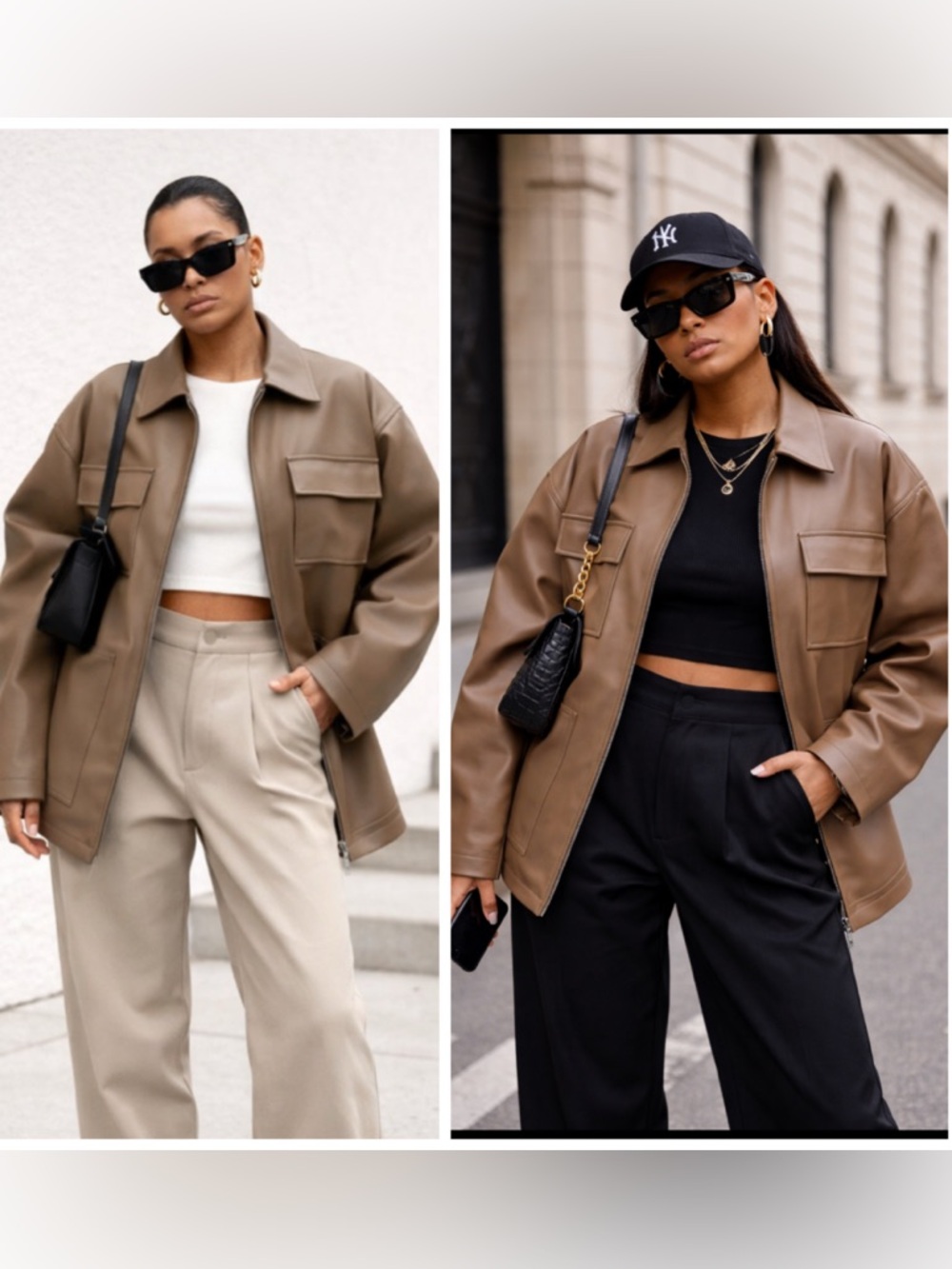 Good American Brown Utility Jacket